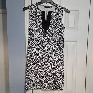 New York & Company NWT Black and White Patterned Dress